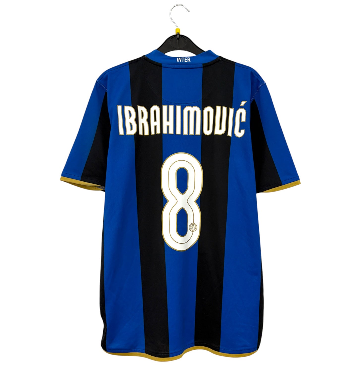2008 2009 Inter Milan Nike Home Football Shirt IBRAHIMOVIC 8 Mens Medium