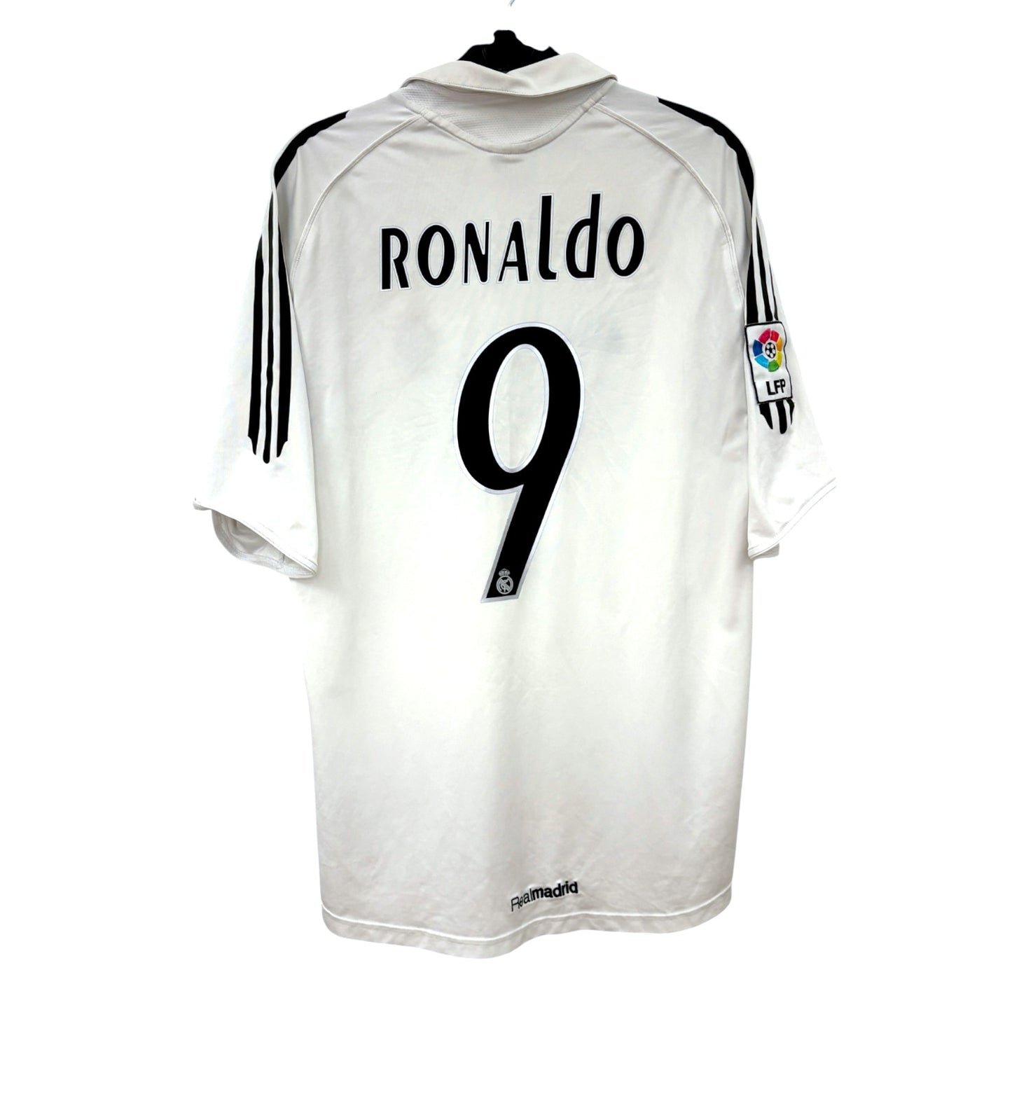2005 2006 Real Madrid Adidas Home Football Shirt RONALDO 9 Men's Medium
