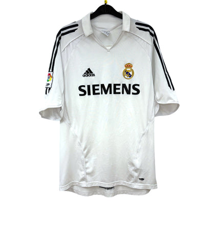 2005 2006 Real Madrid Adidas Home Football Shirt RONALDO 9 Men's Medium
