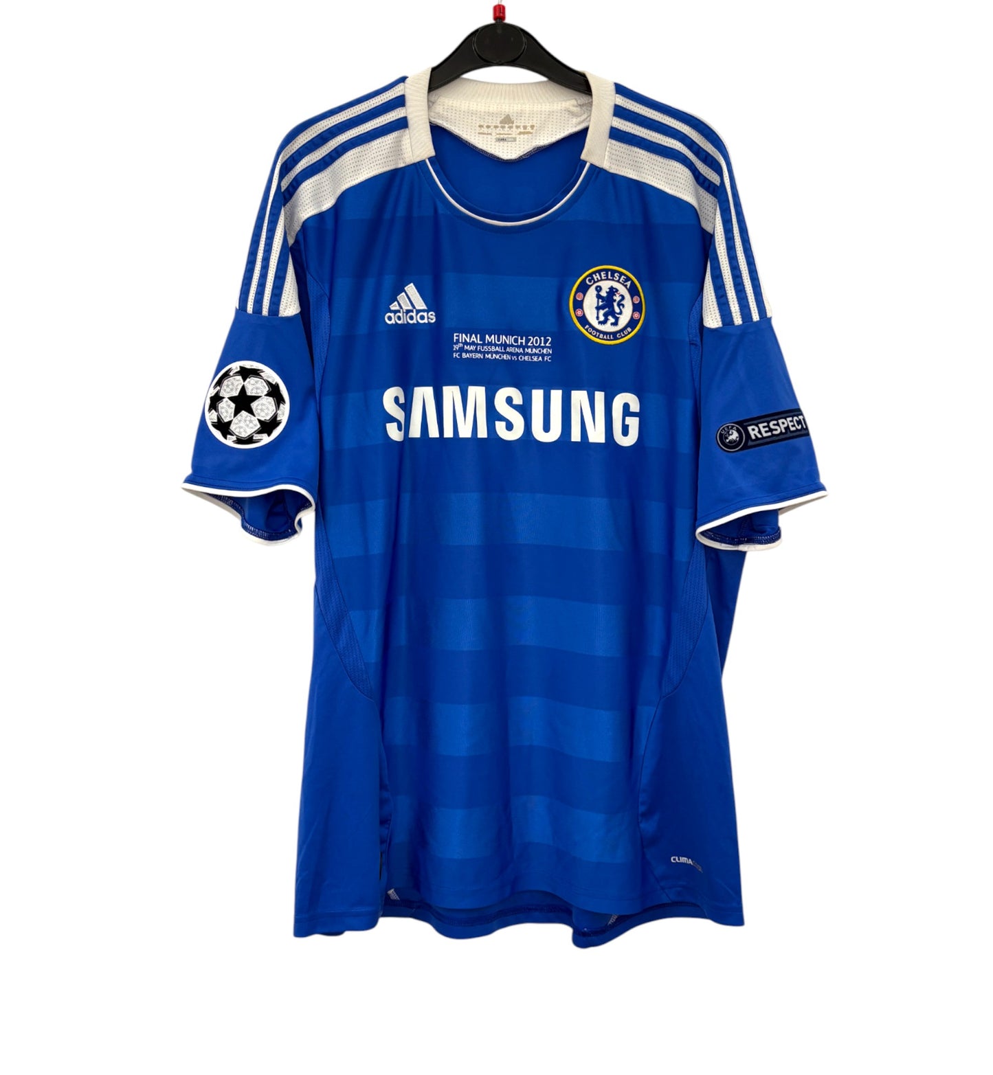 2011 2012 Chelsea Adidas Home UCL Final Football Shirt DROGBA 11 Men's Large