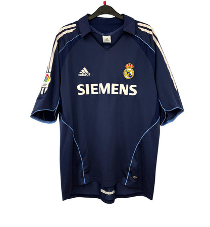 2005 2006 Real Madrid Adidas Away Football Shirt ZIDANE 5 Men's Large