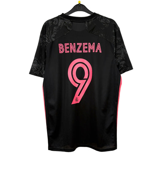 2020 2021 Real Madrid Adidas Third Football Shirt BENZEMA 9 Men's Medium