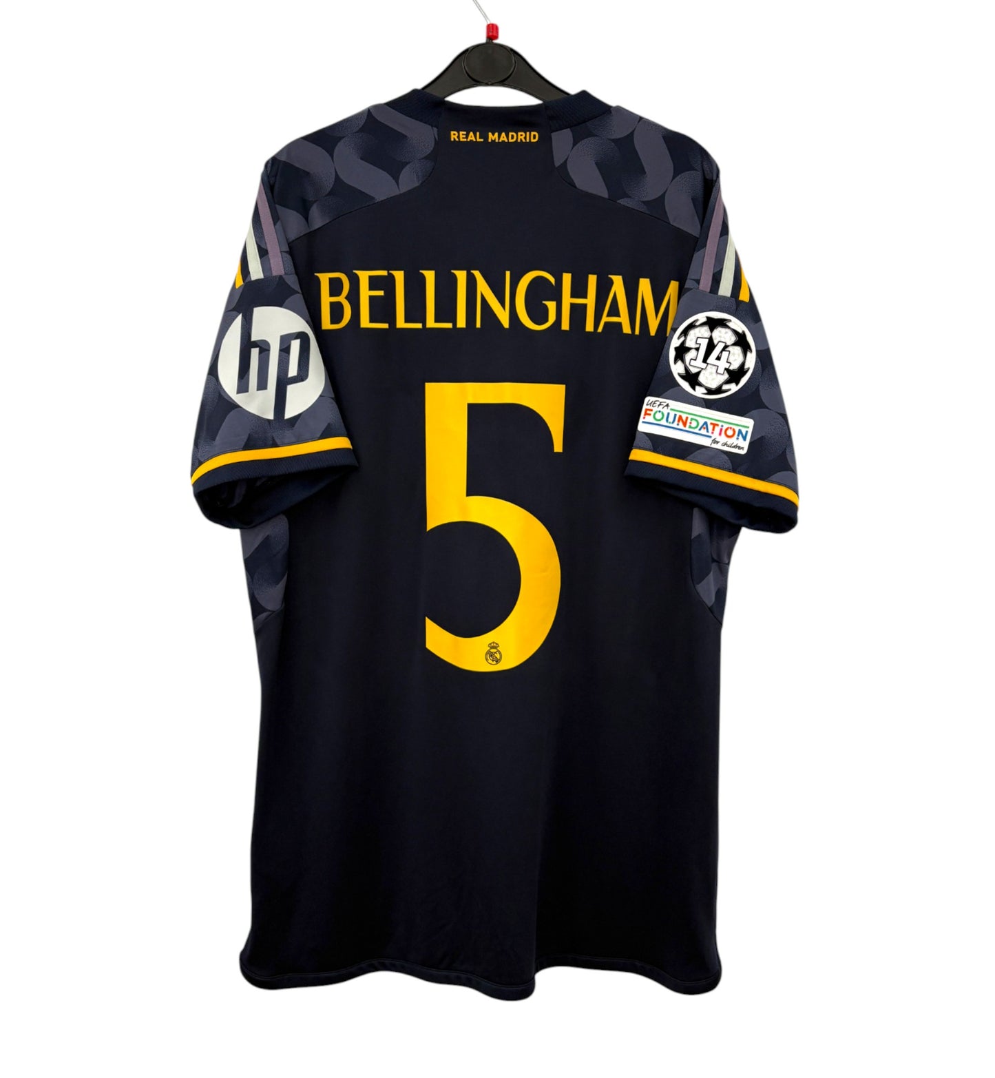 2023 2024 Real Madrid Adidas Away Football Shirt BELLINGHAM 5 Men's Large