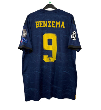 2019 2020 Real Madrid Adidas Away BENZEMA 9 Football Shirt Men's Large