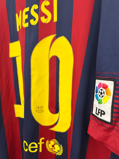 2013 2014 Barcelona Nike Home Football Shirt MESSI 10 Men's XXL