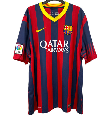 2013 2014 Barcelona Nike Home Football Shirt MESSI 10 Men's XXL