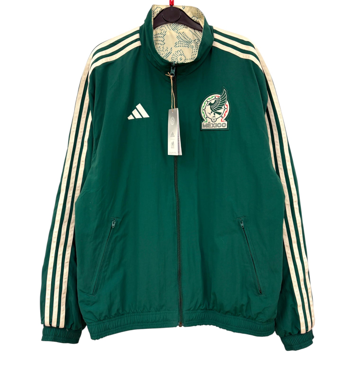 BNWT 2022 2023 Mexico Adidas Reversible Football Jacket Men's Large
