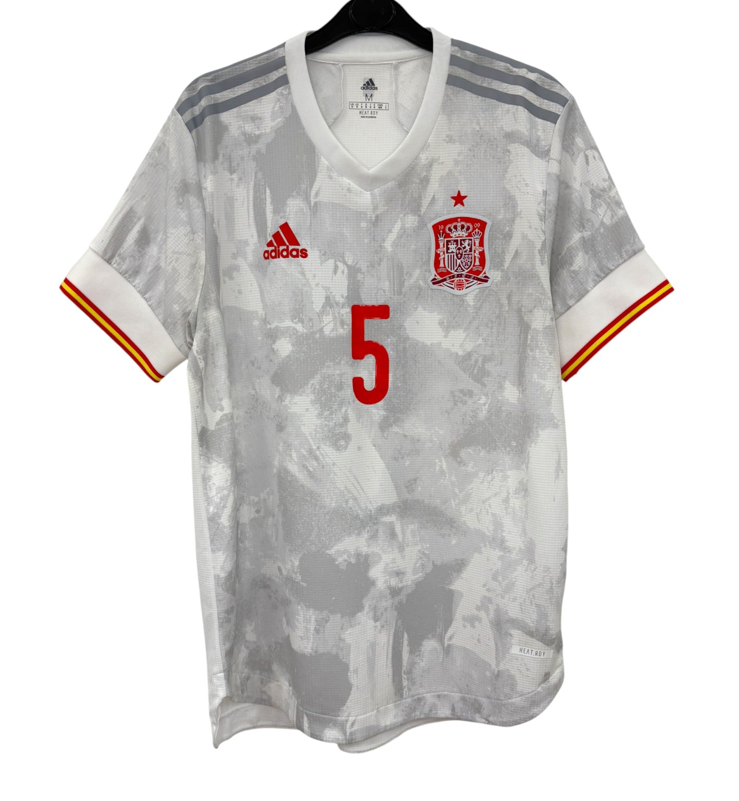 2020 2021 Spain Adidas Away HEAT.RDY Football Shirt SERGIO 5 Men's Medium