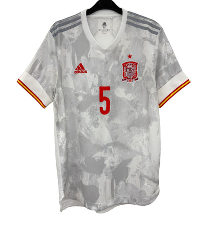 2020 2021 Spain Adidas Away HEAT.RDY Football Shirt SERGIO 5 Men's Medium
