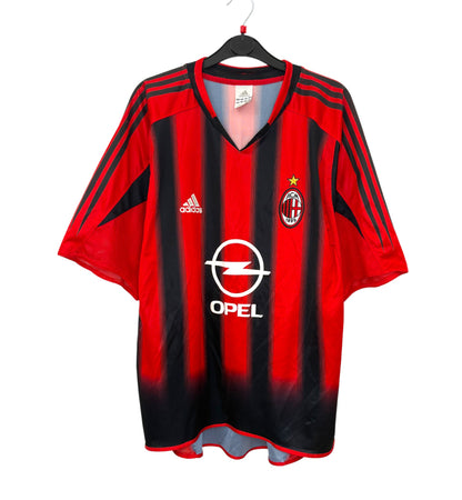 2004 2005 AC Milan Adidas Home Football Shirt KAKA 22 Men's Large