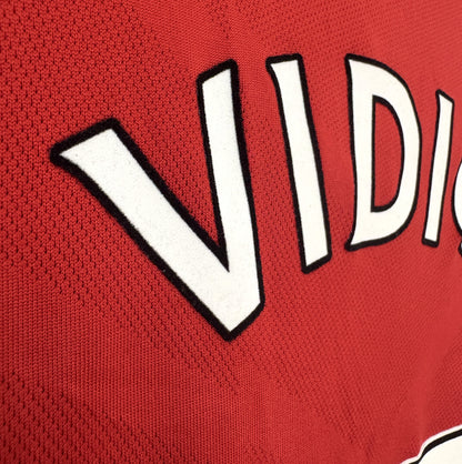 2010 2011 Manchester United Nike Home Football Shirt VIDIC 15 Men's Large