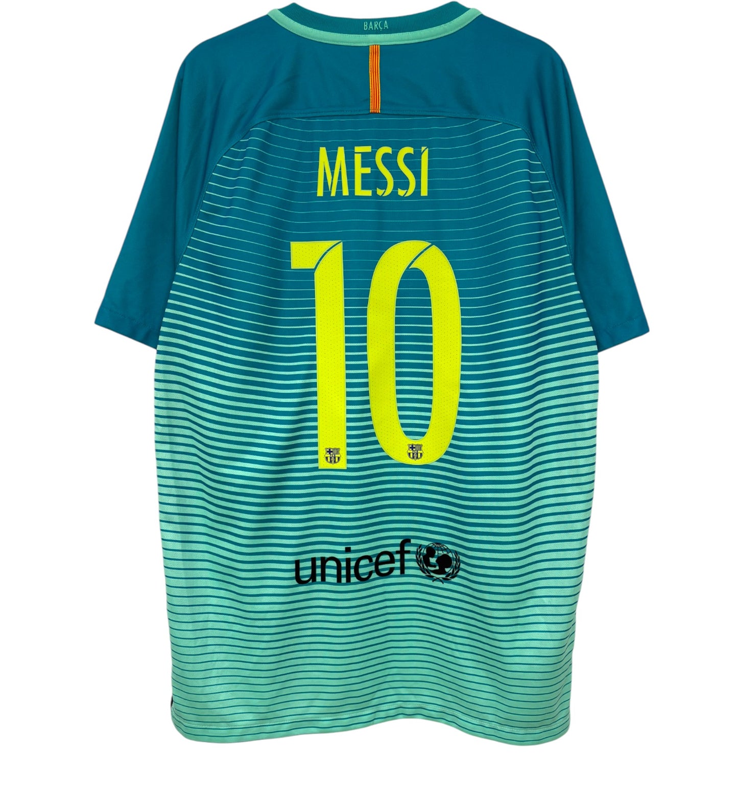 2016 2017 Barcelona Nike 3rd Football Shirt MESSI 10 Men's Large