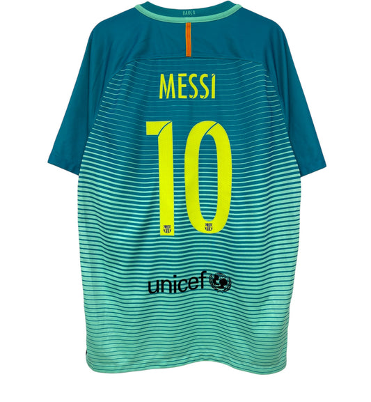 2016 2017 Barcelona Nike 3rd Football Shirt MESSI 10 Men's Large