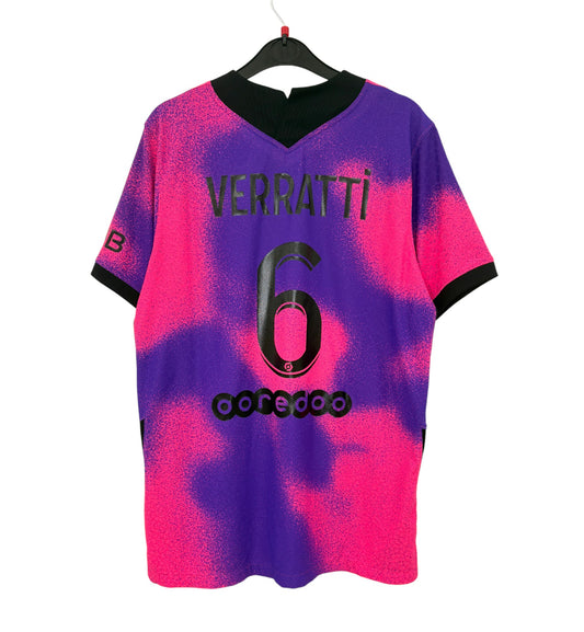 2020 2021 Paris Saint-Germain Nike X Jordan 4TH Football Shirt VERRATTI 6 Men's Large