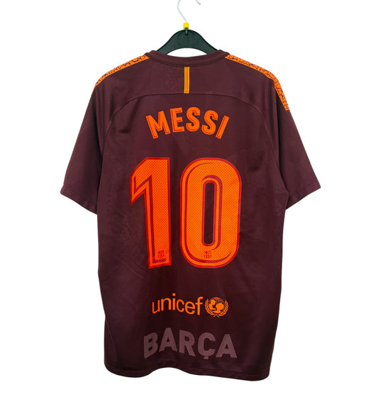 2017 2018 Barcelona Nike 3rd Football Shirt MESSI 10 Men's Medium