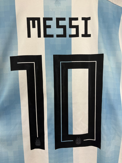 2018 2019 Argentina Adidas Home Football Shirt MESSI 10 Men's Medium