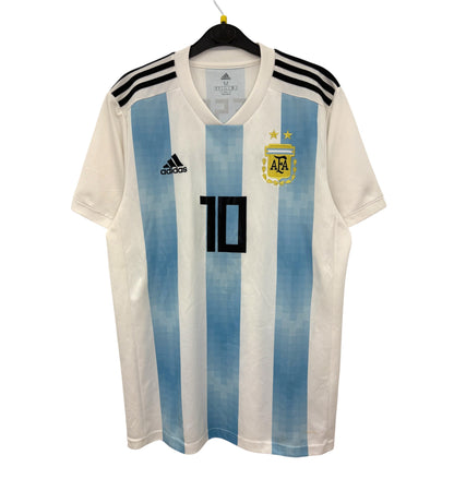 2018 2019 Argentina Adidas Home Football Shirt MESSI 10 Men's Medium