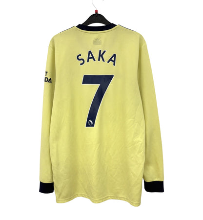 2021 2022 Arsenal Adidas Away Football Shirt SAKA 7 Men's Large