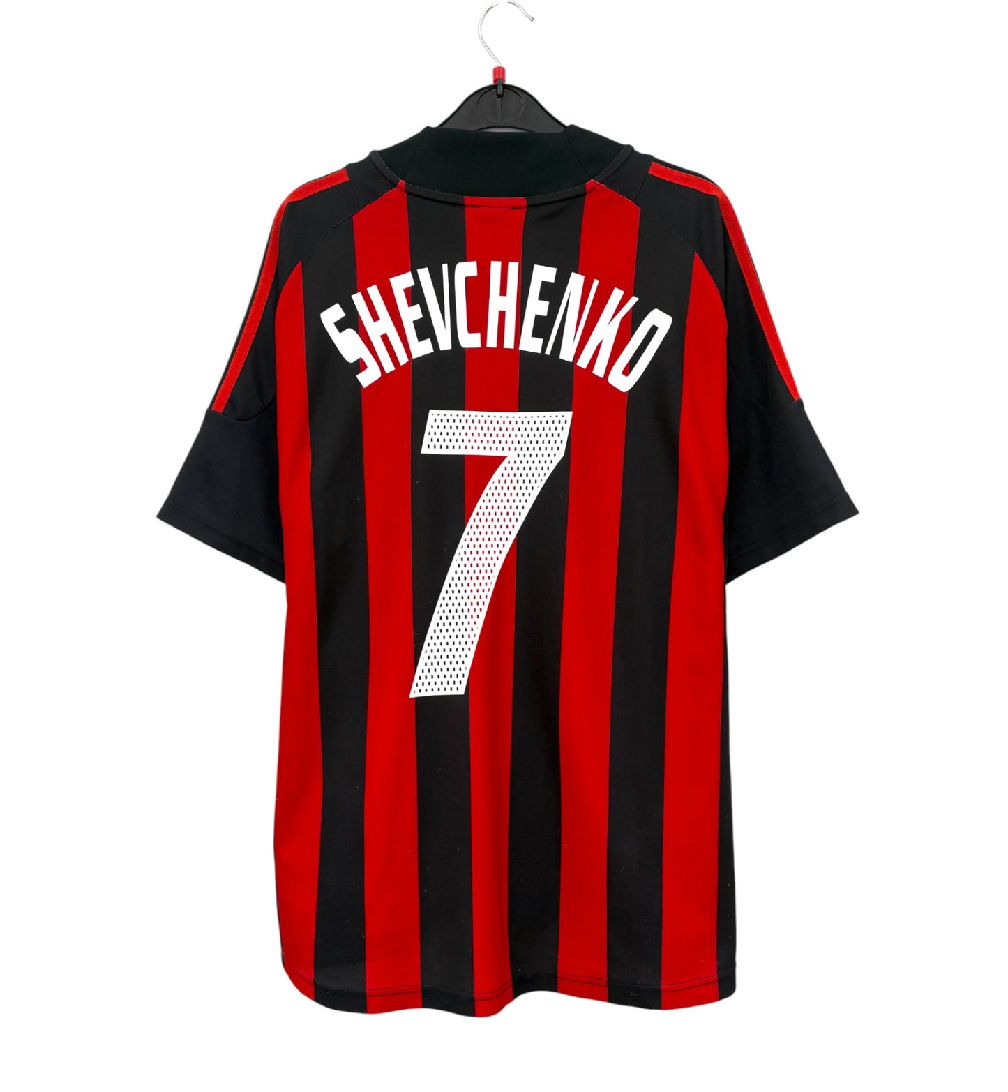 2002 2003 AC Milan Adidas Home Football Shirt SHEVCHENKO 7 Men's Large