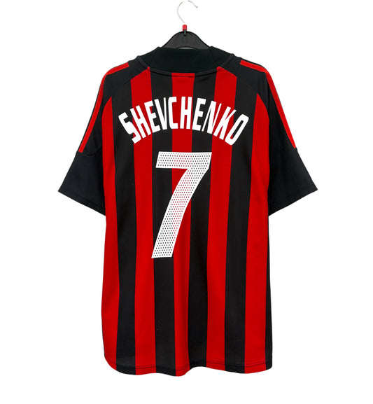 2002 2003 AC Milan Adidas Home Football Shirt SHEVCHENKO 7 Men's Large