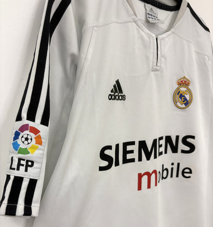 2003 2004 Real Madrid Adidas Home Football Shirt BECKHAM 23 Men's Large