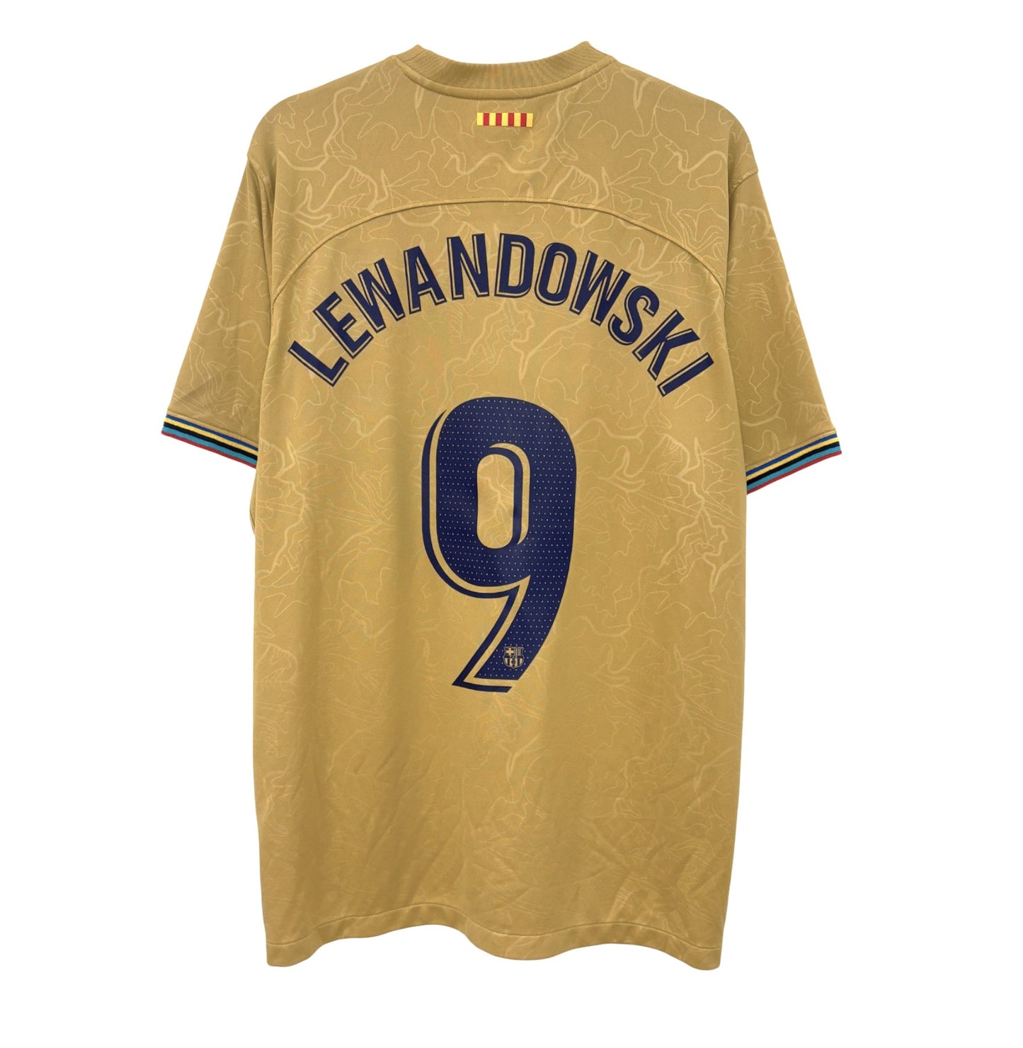 2022 2023 Barcelona Nike Away Football Shirt LEWANDOWSKI 9 Men's Large