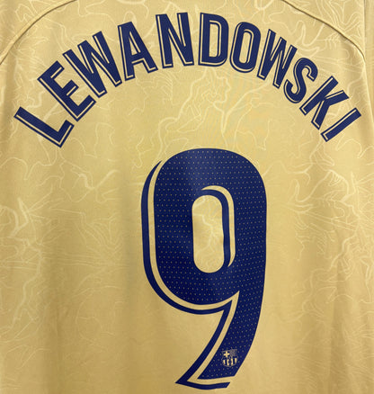 2022 2023 Barcelona Nike Away Football Shirt LEWANDOWSKI 9 Men's Large