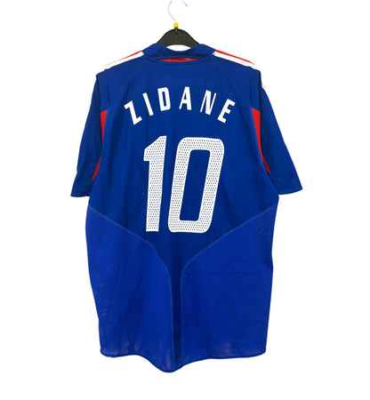 2004 2006 France Home Adidas Football Shirt ZIDANE 10 Men's Medium