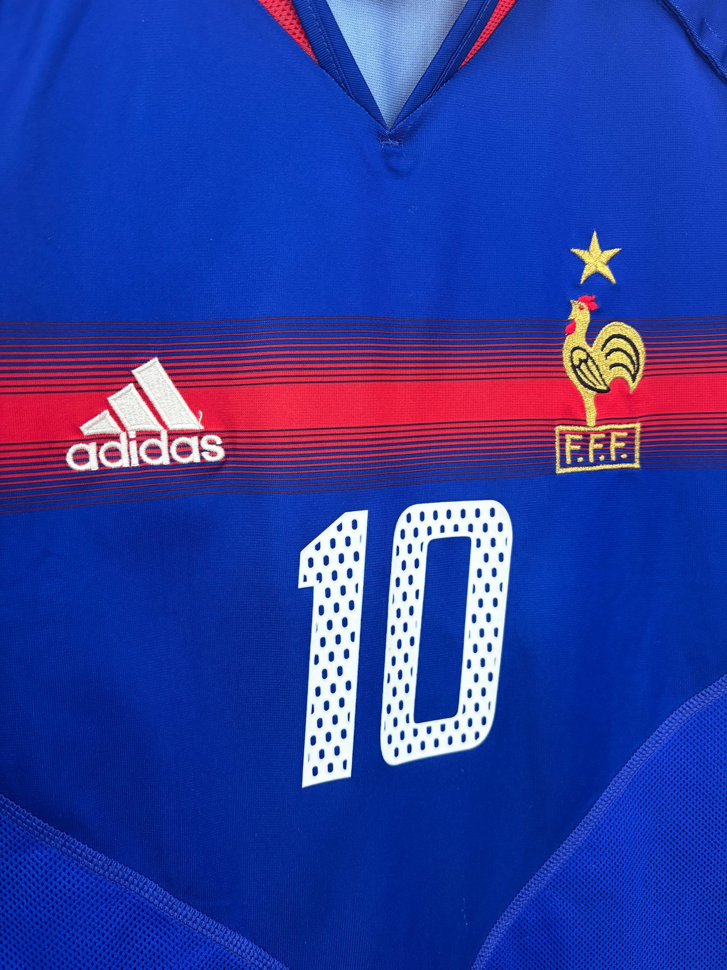 2004 2006 France Home Adidas Football Shirt ZIDANE 10 Men's Medium