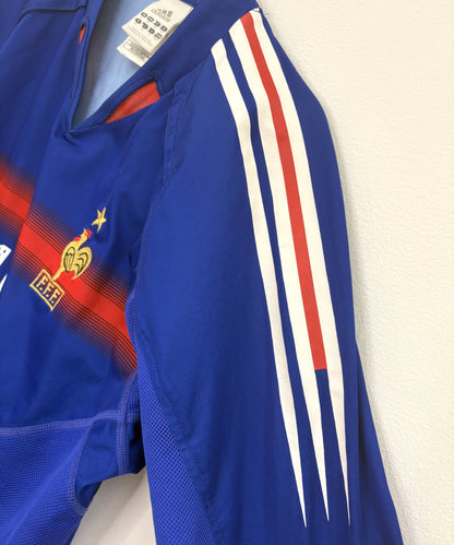 2004 2006 France Home Adidas Football Shirt ZIDANE 10 Men's Medium