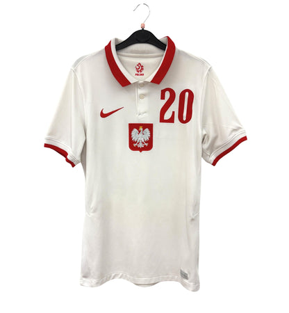 2020 2021 Poland Nike Home Football Shirt ZIELINSKI 20 Men's Small