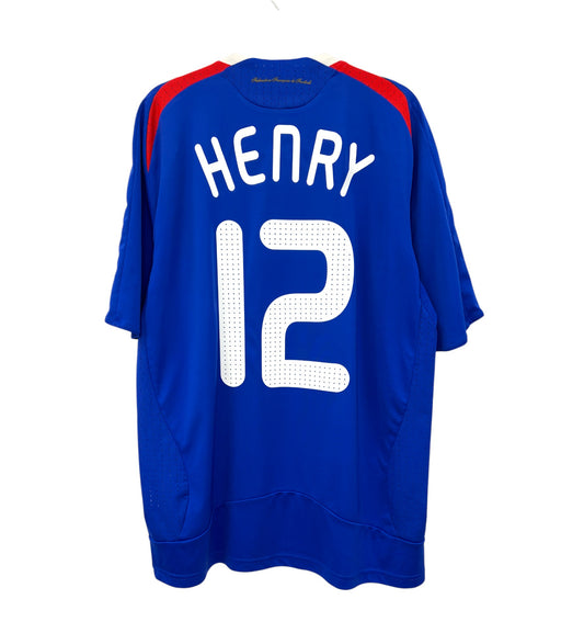 2008 2009 France Adidas Home Football Shirt HENRY 12 Men's Large