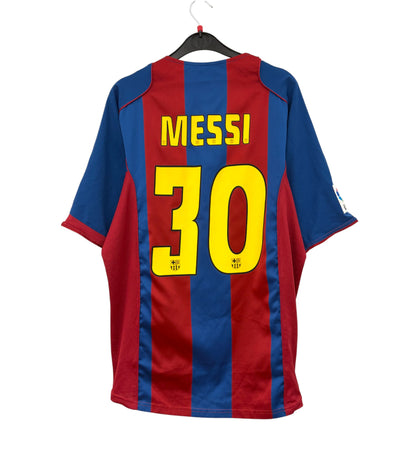 2004 2005 Barcelona Nike Home Football Shirt MESSI 30 Men's Large