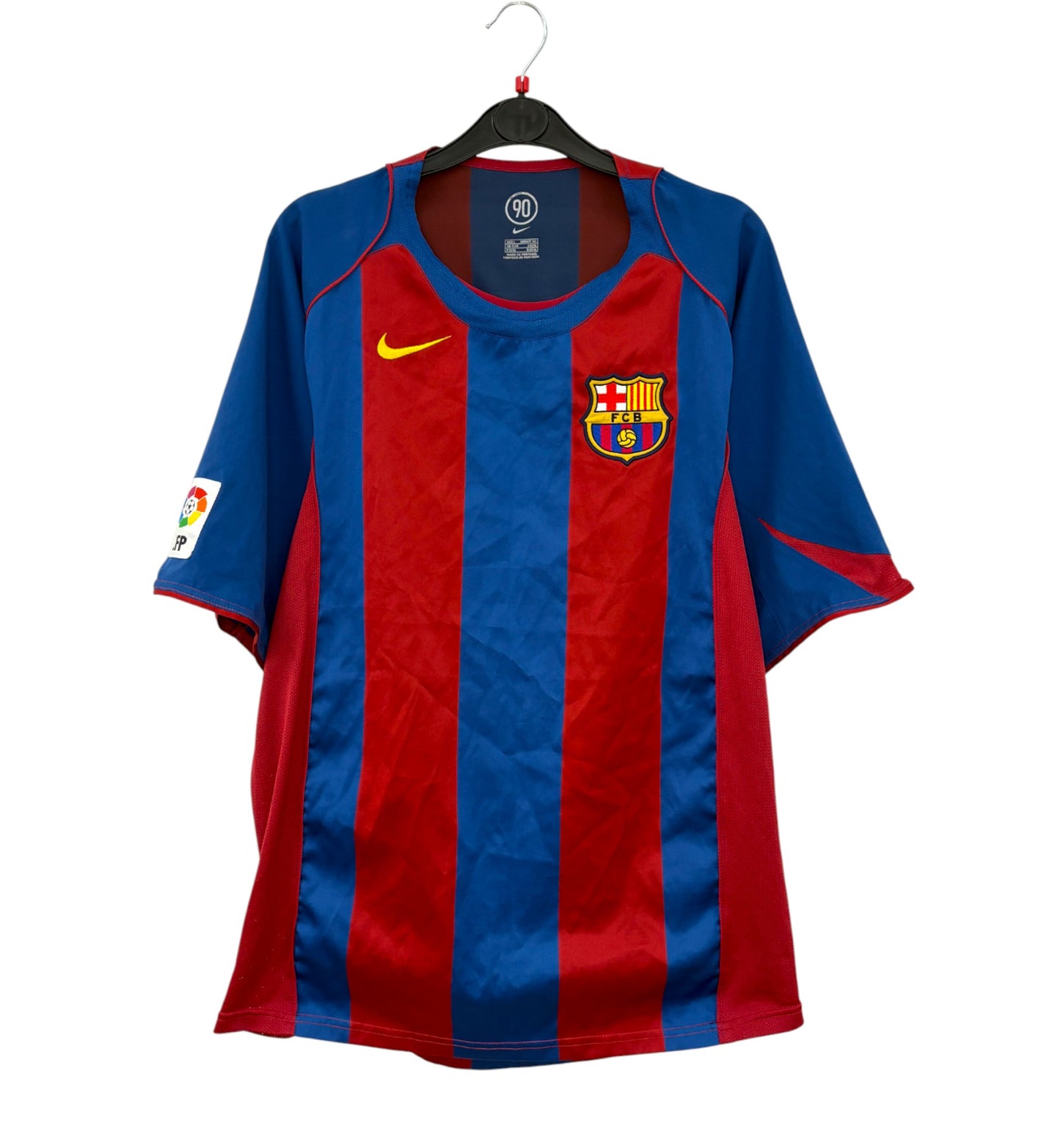 2004 2005 Barcelona Nike Home Football Shirt MESSI 30 Men's Large