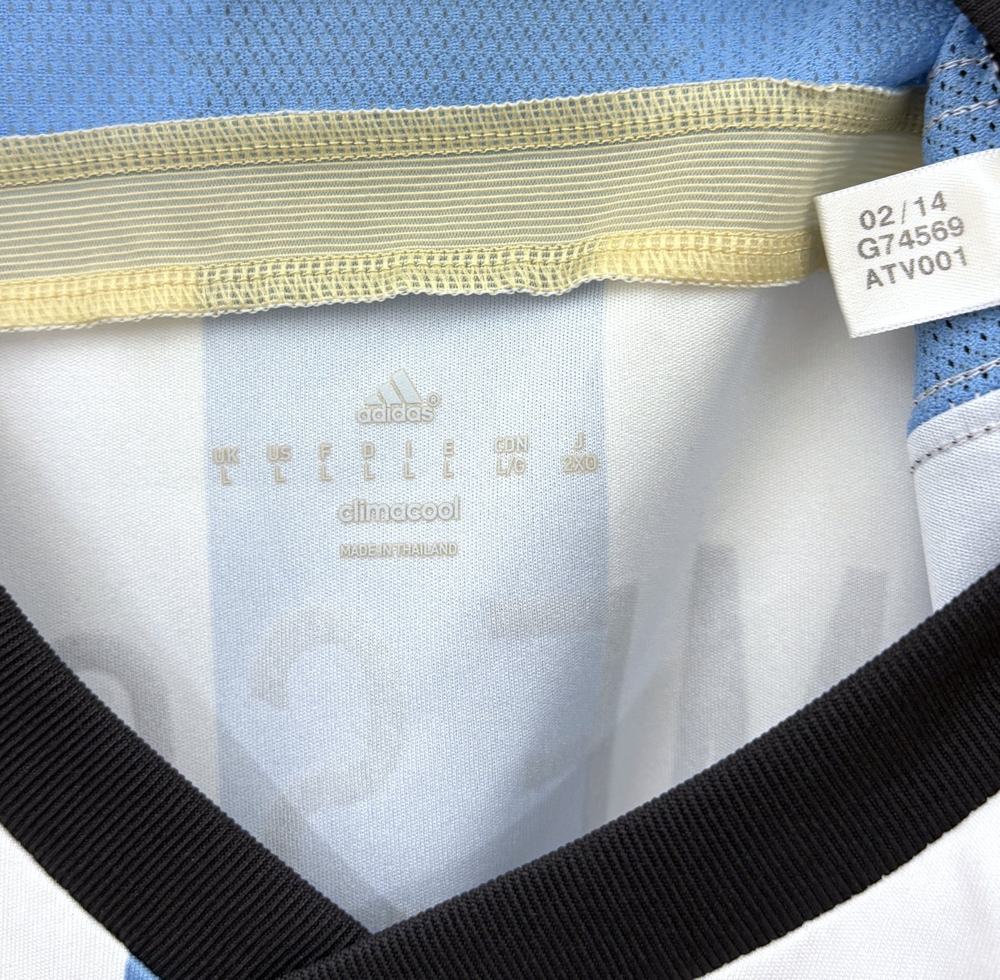 2014 2015 Argentina Adidas Home Football Shirt MESSI 10 Men's Large