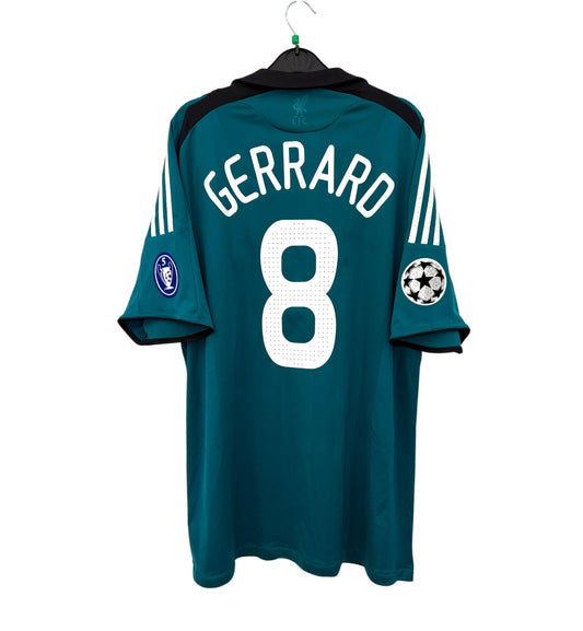 2008 2009 Liverpool Adidas UCL 3rd Shirt GERRARD 8 Men's XL