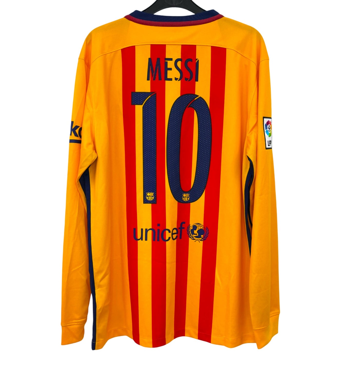 BNWT 2015 2016 Barcelona Nike Away Football Shirt MESSI 10 Men's Large