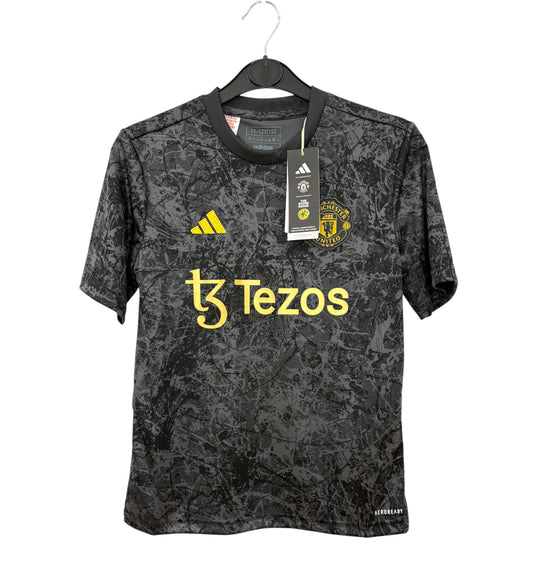 BNWT 2023 2024 Manchester United Adidas x Stone Roses Pre Match Shirt Kids 11-12 Years