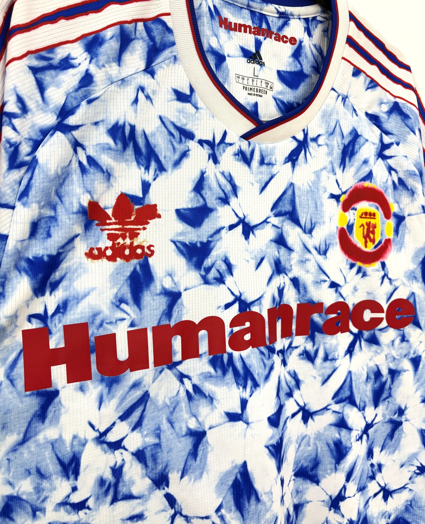 2020 2021 Manchester United Adidas x Humanrace Football Shirt Men's Large