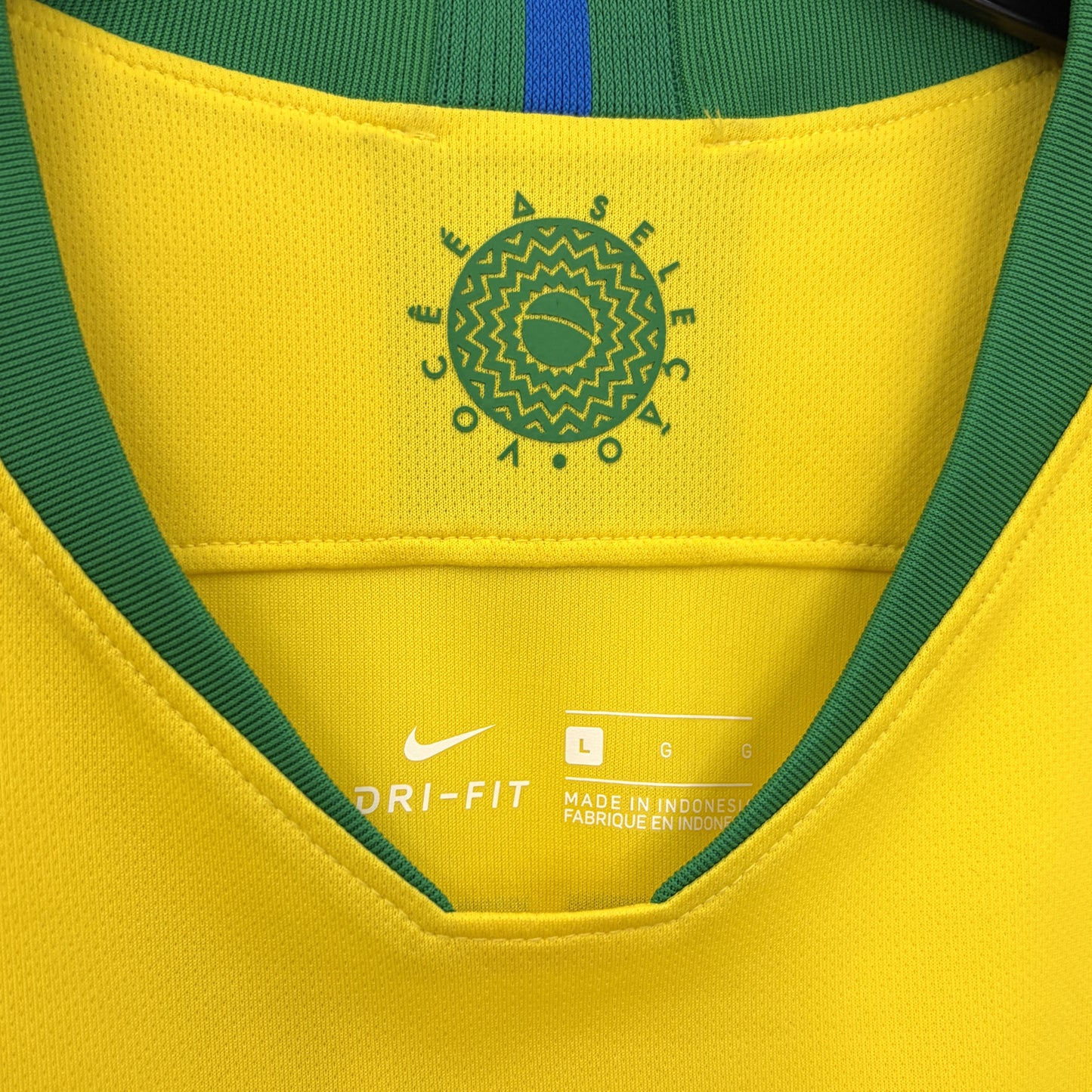 2018 2019 Brazil Nike Home Football Shirt G JESUS 9 Men's Large