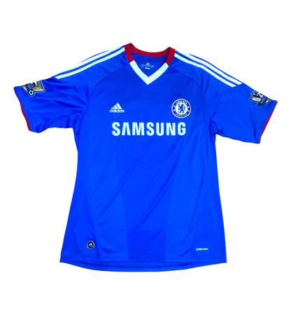 2010 2011 Chelsea Adidas Home Football Shirt DROGBA 11 Men's Large