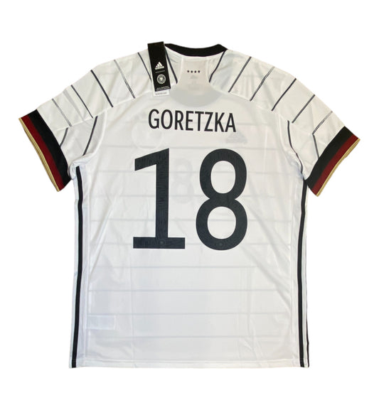 BNWT 2020 2021 Germany Adidas Home Football Shirt GORETZKA 18 Men's XL