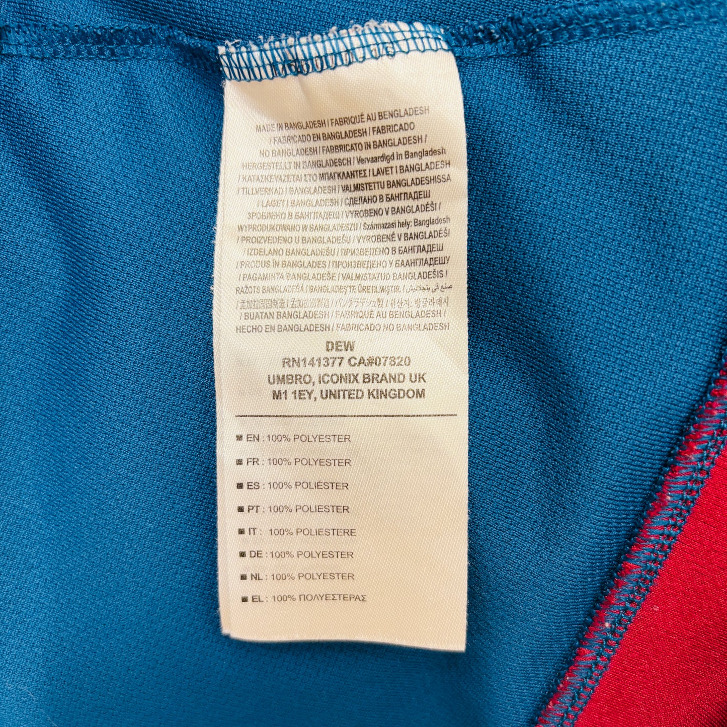 2018 2019 West Ham Umbro Away Football Shirt NOBLE 16 Men's Medium