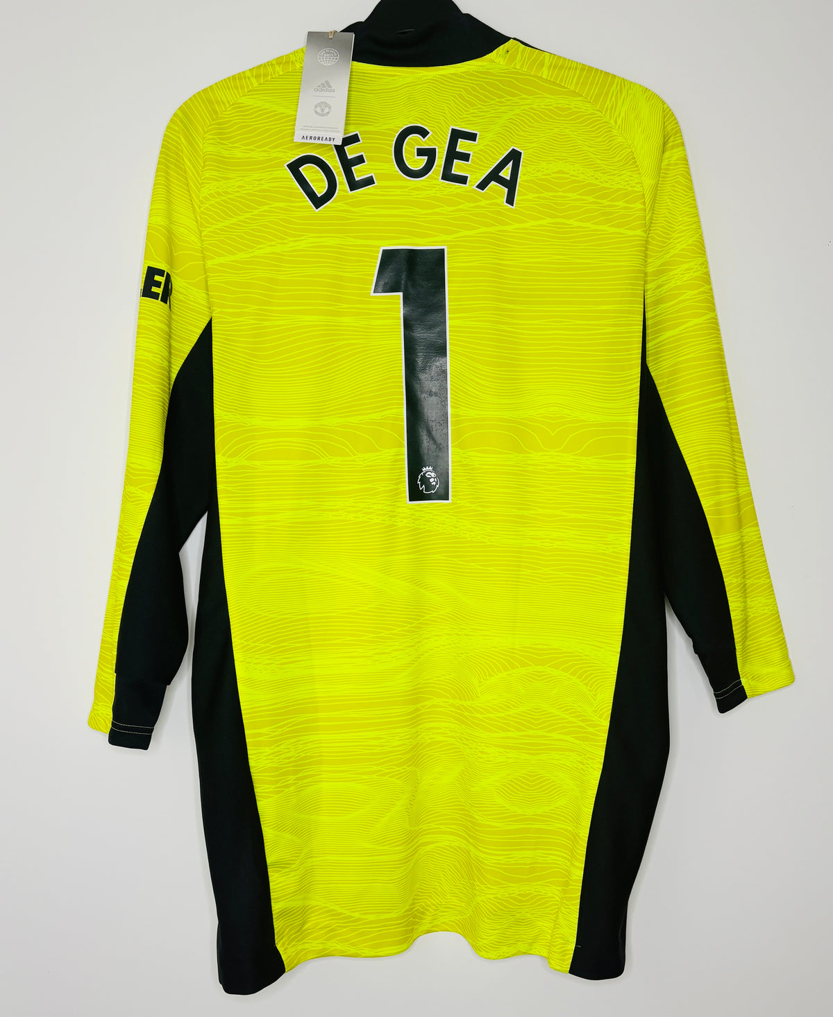 BNWT 2021 2022 Manchester United Adidas Home Goalkeeper Football Shirt DE GEA 1 Men's Medium