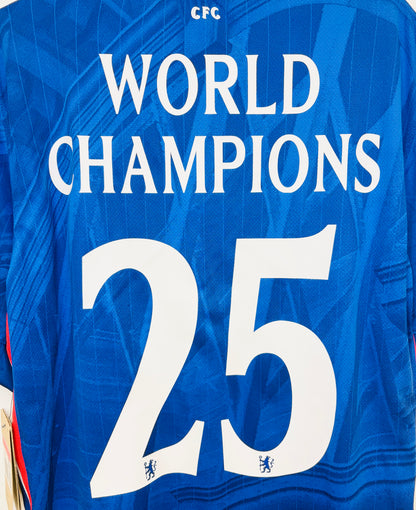 BNWT 2025 2026 Chelsea Nike Home Football Shirt WORLD CHAMPIONS 25 Men's Large