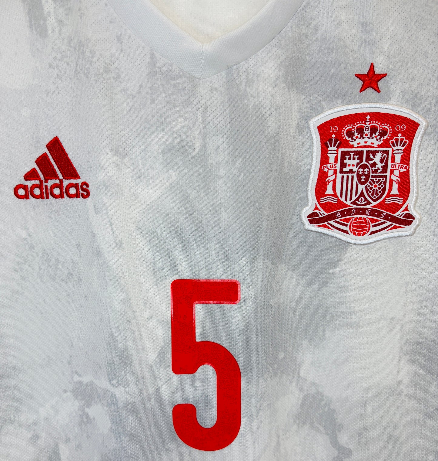 2020 2021 Spain Adidas Away Football Shirt SERGIO 5 Men's Medium