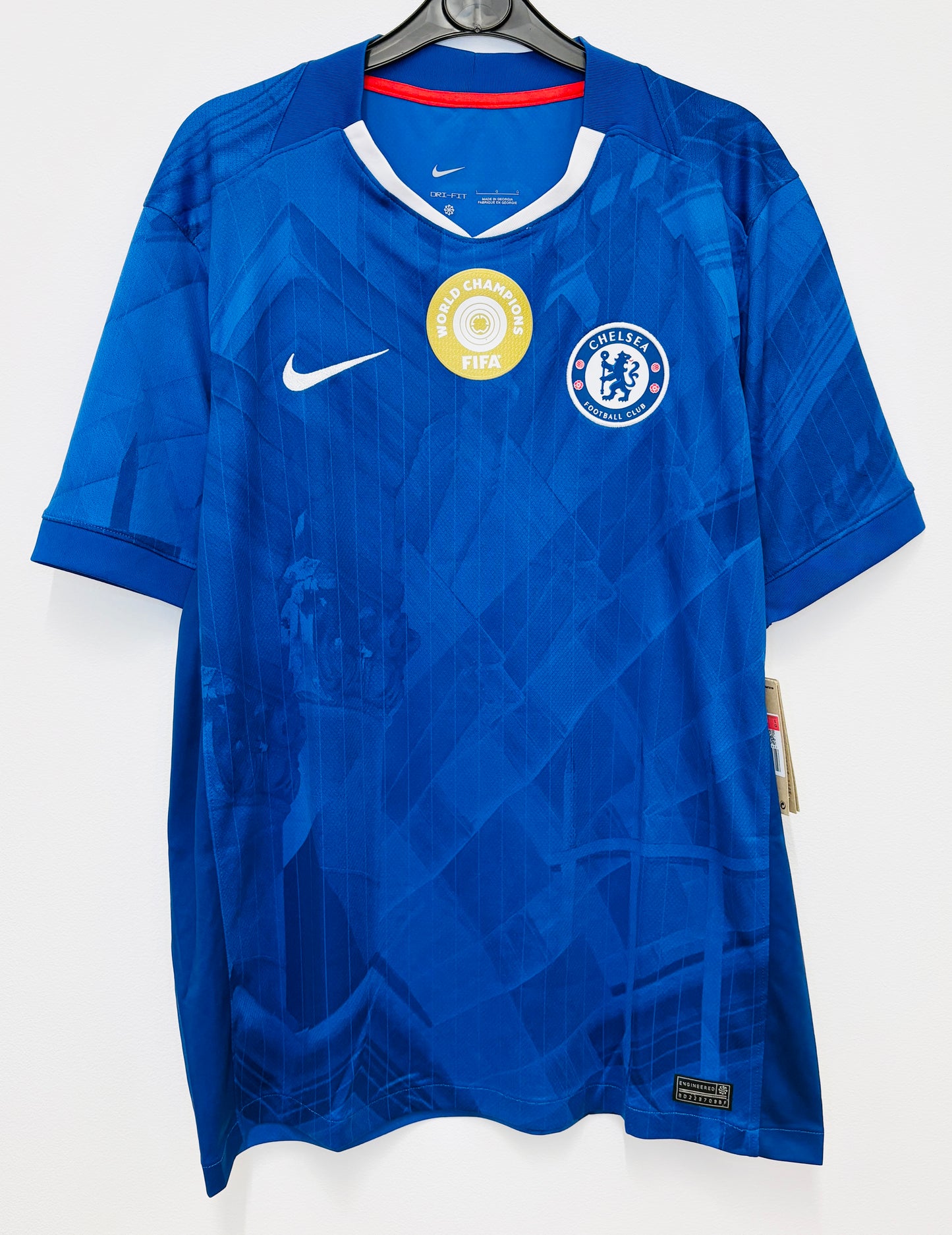 BNWT 2025 2026 Chelsea Nike Home Football Shirt WORLD CHAMPIONS 25 Men's Large