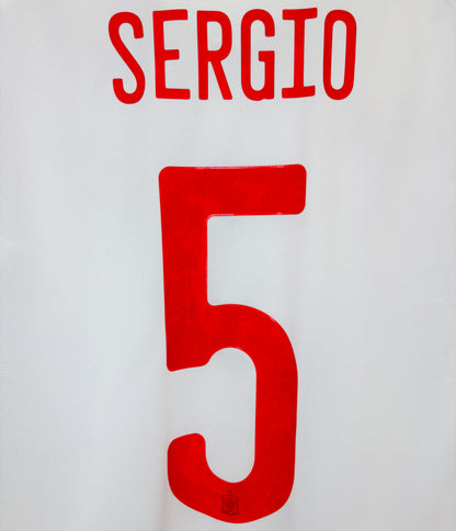 2020 2021 Spain Adidas Away Football Shirt SERGIO 5 Men's Medium