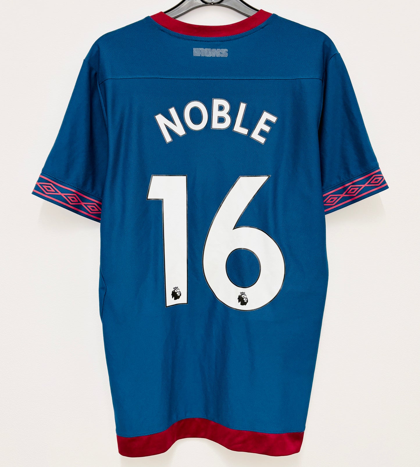 2018 2019 West Ham Umbro Away Football Shirt NOBLE 16 Men's Medium