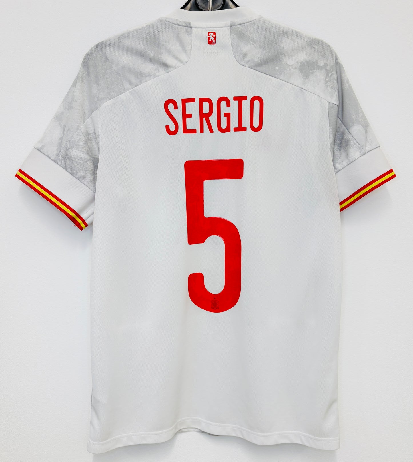 2020 2021 Spain Adidas Away Football Shirt SERGIO 5 Men's Medium